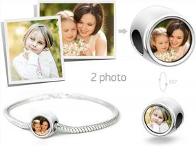 img 3 attached to Women'S Charm Bracelets - Personalized Charms, Custom Photo Charms, Newborn Baby Bracelet Fits Pandora