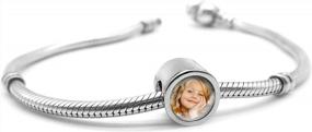 img 4 attached to Women'S Charm Bracelets - Personalized Charms, Custom Photo Charms, Newborn Baby Bracelet Fits Pandora