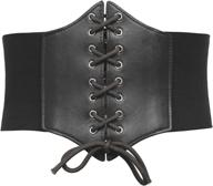 🕰️ womens vintage victorian corset: steampunk women's accessory belts for timeless elegance logo