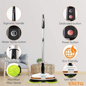 img 2 attached to 2022 Update: ELICTO Electronic Dual Spin Mop & Polisher - New IMPROVEMENTS For All Hard Surfaces!