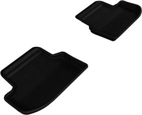 img 4 attached to 3D MAXpider Second Row Custom Fit All-Weather Floor Mat For Select BMW 5 Series (F10) Models - Kagu Rubber (Black)