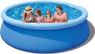 надувной надземный бассейн easy set 10 футов x 30 дюймов - идеально подходит для всей семьи и взрослых логотип