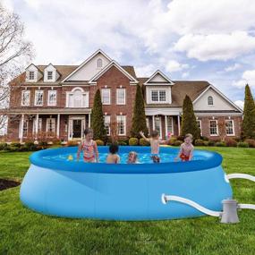 img 1 attached to 10Ft X 30In Easy Set Inflatable Above Ground Swimming Pool - Perfect For The Whole Family And Adults