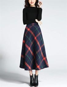 img 1 attached to Tanming Womens Winter Elastic Pleated Women's Clothing - Skirts