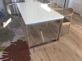 img 3 attached to White TB-Alfa Dining Table By 2Xhome