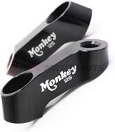 🔍 mc motoparts cnc mirror risers extender for honda monkey125 2018-2021 (black) логотип