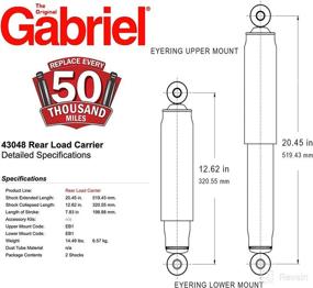img 1 attached to Gabriel 43048 Rear Load Carrier, Set of 2