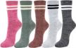 stay cozy and fashionable with women's winter wool angora reindeer snowflakes knit ankle high socks logo