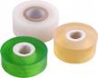 stretchable grafting tape set for optimal fruit tree growth - 3-piece floristry film in 3 colors with varying elasticity, ideal for plant repair and budding logo
