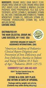 img 1 attached to Earths Best Organic Infant Multi Grain Feeding : Baby Foods
