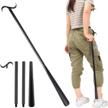 get dressed with ease: 35" dressing stick with shoe horn and sock removal tool logo