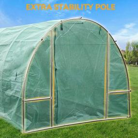 img 2 attached to YITAHOME 20'X10'X7' Greenhouses Outdoor Large Walk-In Green House Heavy Duty Tunnel Green Houses Portable Hot Plant Gardening Upgraded Galvanized Steel With Stake Ropes Zipper Door 5 Crossbars Garden