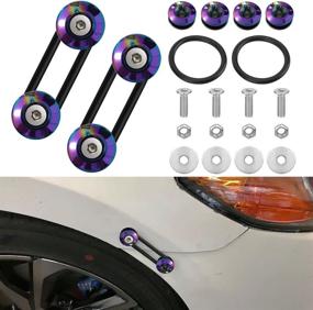 img 4 attached to Bumper Trunk Quick Release Front Rear Bumper Fastener Kit（Colorful） …