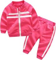 👦 toddler boys' stripe clothing sweatpants with pockets - clothing sets logo