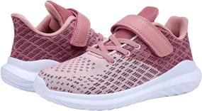 img 3 attached to 🏃 Lightweight Breathable Girls' Sneakers: Athletic Shoes for Running