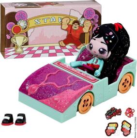 img 4 attached to 🎀 SWEET SEAMS Disney 6-Inch Soft Rag Doll Pack – 1 Piece Toy, Vanellope Doll and Car Playset
