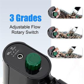 img 2 attached to 🐠 AQQA Rechargeable Gravel Cleaner Kit for Aquarium - Powerful Fish Tank Siphon Vacuum Cleaner, Portable Automatic Water Changer, Adjustable Flow Rate, Energy Saving Wash Sand - 15W, 420GPH