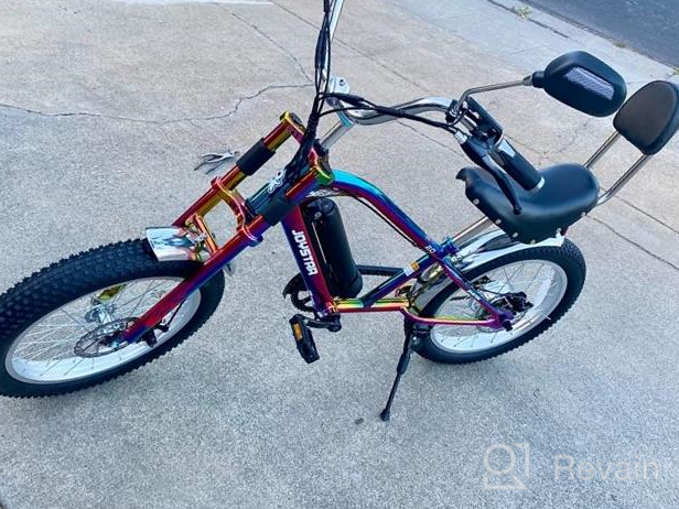 img 1 attached to Ride In Style: JOYSTAR 20/26 Inch Fat Tire Chopper Electric Bike For Adults With 350W/500W Power - Perfect Beach Cruiser Bike! review by Gucci Breeze