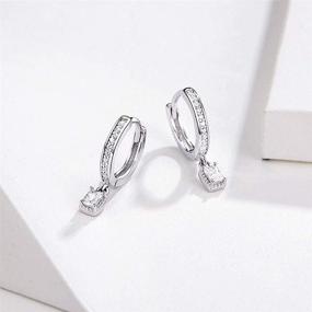 img 1 attached to 💎 Hypoallergenic Sterling Zirconia Cartilage Earrings for Girls - Jewelry Earrings