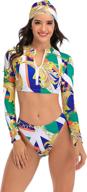 👙 bowanadacles women's sleeve zipper swimsuit - swimsuits & cover ups for women logo