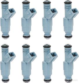 img 4 attached to 🔧 Set of 8 Fuel Injectors, 24LB, 4 Holes, Replacement for Dodge Dakota, Durango, Ram, Chevy Camaro, Ford F250, F350, Excursion, Mustang, Pontiac GTO, and More - Replace # 0280155715, 0280150947, 0280150965