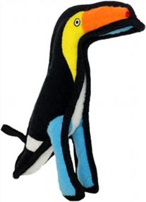 img 3 attached to World'S Toughest Soft Dog Toy - Zoo Junior Toucan By TUFFY: Durable And Strong, Perfect For Interactive Play (Tug, Toss, And Fetch). Machine Washable And Floats.