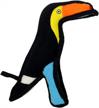 world's toughest soft dog toy - zoo junior toucan by tuffy: durable and strong, perfect for interactive play (tug, toss, and fetch). machine washable and floats. logo