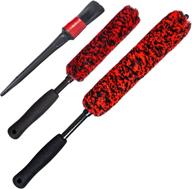 bzczh car tire rim cleaning brush(3 pack) - include two rim brush and one car detail brush логотип