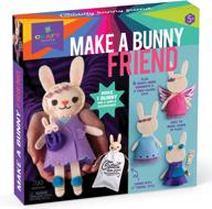 craft-tastic bunny friend sewing kit - create your own adorable stuffed animal with clothes and accessories - easy-to-follow instructions included логотип