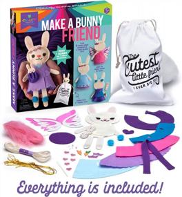 img 1 attached to Craft-Tastic Bunny Friend Sewing Kit - Create Your Own Adorable Stuffed Animal With Clothes And Accessories - Easy-To-Follow Instructions Included