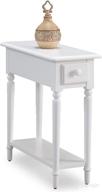 exquisite leick coastal notions 🌸 chairside table in elegant orchid white shade логотип