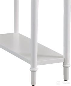 img 2 attached to Exquisite Leick Coastal Notions 🌸 Chairside Table in Elegant Orchid White Shade