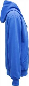img 2 attached to Stay Warm And Stylish With The RefrigiWear Royal Blue Thermal Lined Hoodie