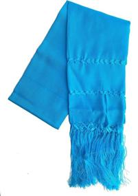 img 2 attached to Mexican Handmade Fiesta Rebozo Shawl Women's Accessories - Scarves & Wraps