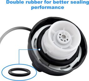 img 1 attached to 🚗 Efficient Swift-Run Gas Cap: Compatible with Jeep Wrangler JK Cherokee Ram C/V Dodge Chrysler - 52100552AG 52030387AB 52030387AA