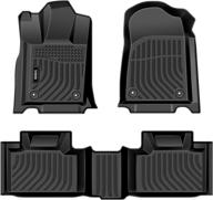 🚗 viwik all weather car mats for 2016-2021 grand cherokee/durango - custom fit floor liners - tpe black - front & rear protection логотип