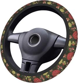 img 4 attached to Gocerktr Mushrooms Steering Wheel Cover For Women &Amp