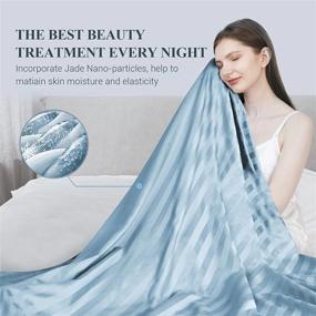 img 1 attached to Revolutionary Elegear Cooling Blanket For Night Sweats, Absorbs Body Heat To Stay Cool, Dual-Sided Arc-Chill Cooling Fiber Q-Max>0.5, Lightweight Summer Cold Blanket For Sleep, 51“ X 67”