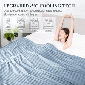 img 2 attached to Revolutionary Elegear Cooling Blanket For Night Sweats, Absorbs Body Heat To Stay Cool, Dual-Sided Arc-Chill Cooling Fiber Q-Max>0.5, Lightweight Summer Cold Blanket For Sleep, 51“ X 67”