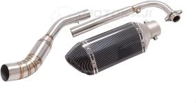 img 1 attached to Upgrade your KAWASAKI Z125: KAJIMOTOR Full Exhaust Muffler System for Improved Performance