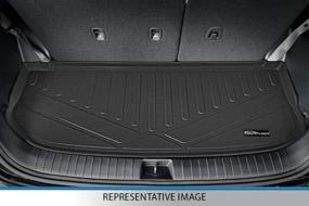 img 3 attached to 🚙 Custom Fit Black Cargo Liner for 2020-2023 Kia Telluride - SMARTLINER All-Weather Design, Ideal for Behind the 3rd Row