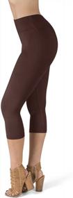 img 4 attached to Women'S High Waisted Leggings - SATINA Capri & Full Length Workout Pants For Women.
