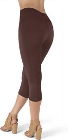 img 3 attached to Women'S High Waisted Leggings - SATINA Capri & Full Length Workout Pants For Women.