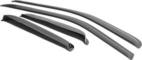 img 1 attached to 🚗 IKON MOTORSPORTS Window Visors Compatible With 2000-2006 Toyota Tundra Extended Cab - Slim, Tinted, Acrylic Resistant Shield Cover for Wind, Sun, and Rain Guard (2001-2005)