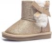 sparkle through winter with krabor's glitter snow boots for toddlers and little girls logo