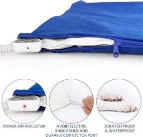 img 3 attached to 🐾 Electric Pet Heating Pad - NAMOTEK Safe and Constant Temperature Indoor Warming Pad for Dogs and Cats