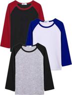 arshiner cotton long sleeve t-shirts for girls - stylish baseball tops, tees, and blouses logo