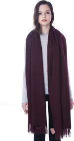 img 1 attached to 100 Cashmere Shawl Travel Stole Women's Accessories