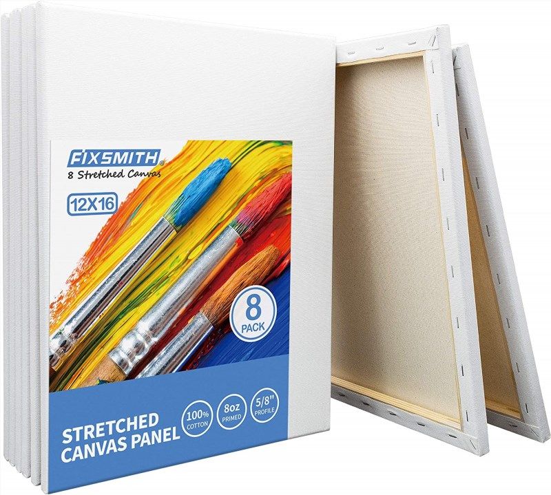 Madisi Painting Canvas Panels, 12X16 Classroom 18 Value Pack Paint Canvas