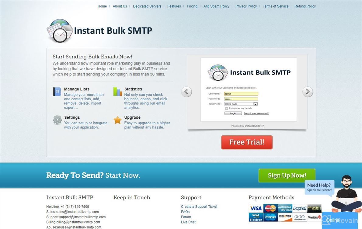 img 1 attached to Instant Bulk SMTP review by Tony York